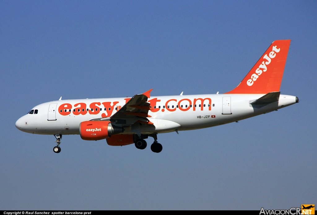 HB-JZF - Airbus A319-111 - EasyJet Airline