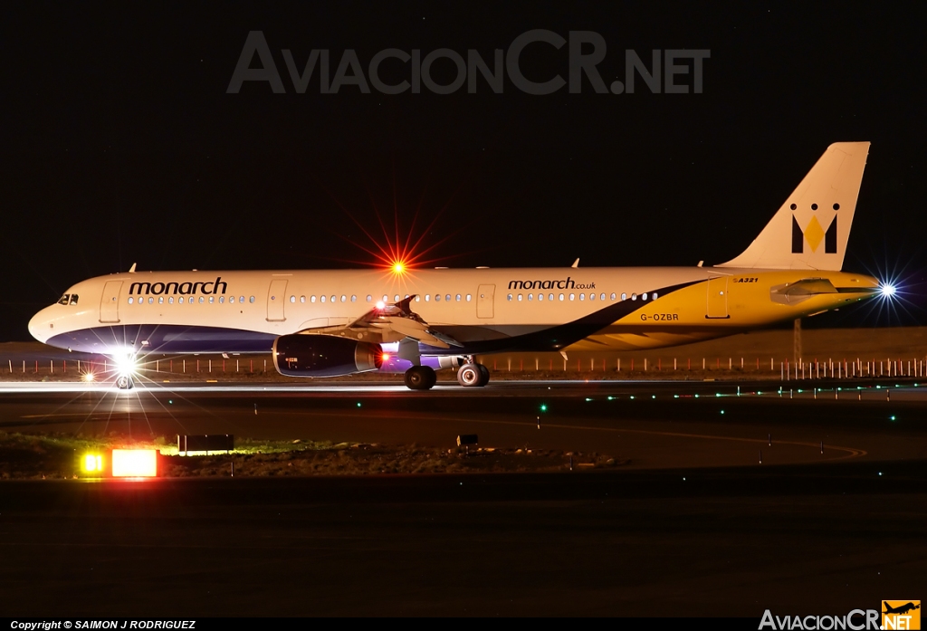 G-OZBR - Airbus A321-231 - Monarch Airlines
