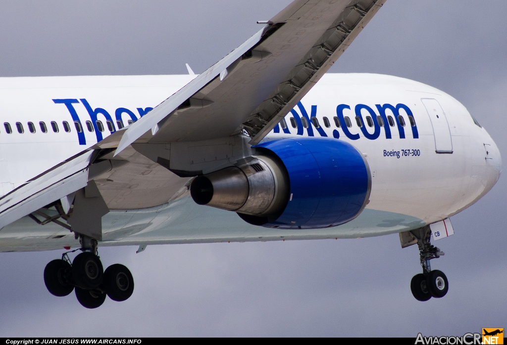 G-TCCB - Boeing 767-31K/ER - Thomas Cook Airlines