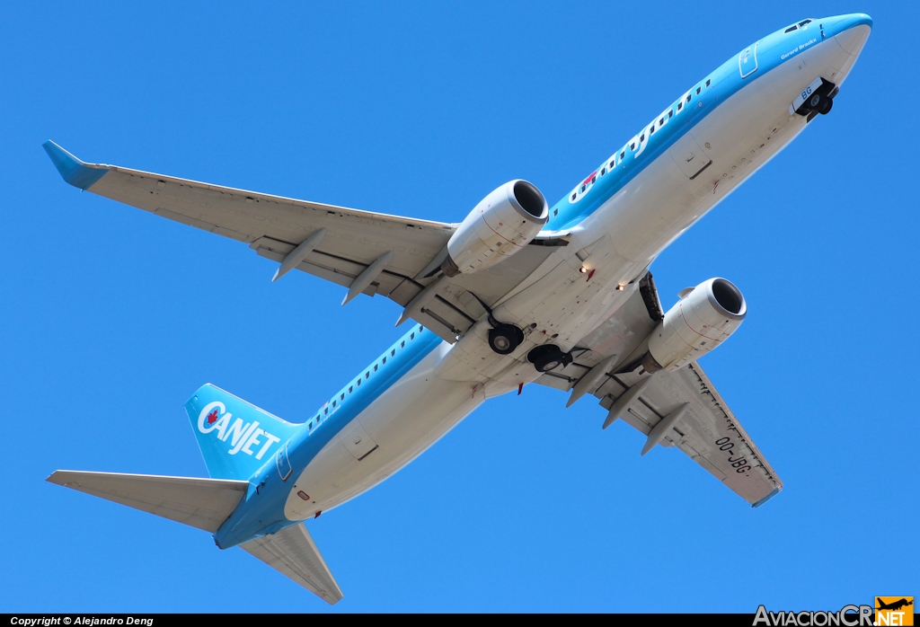 OO-JBG - Boeing 737-8K5 - CanJet Airlines (JetairFly)
