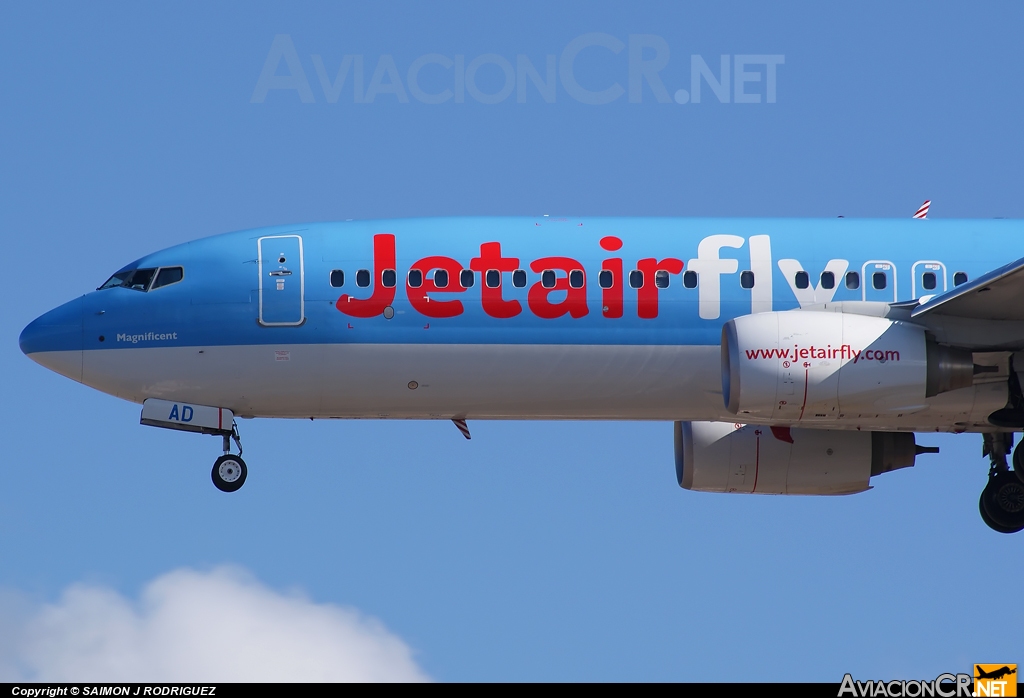 OO-JAD - Boeing 737-8K5 - Jetairfly