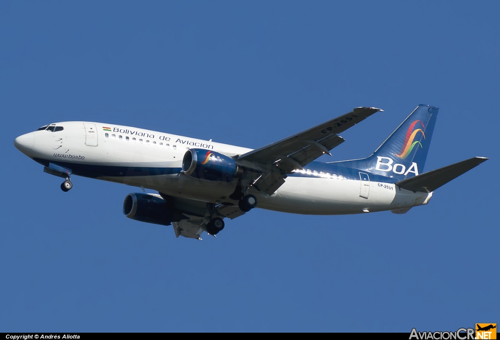 CP-2551 - Boeing 737-382 - Boliviana de Aviación (BoA)