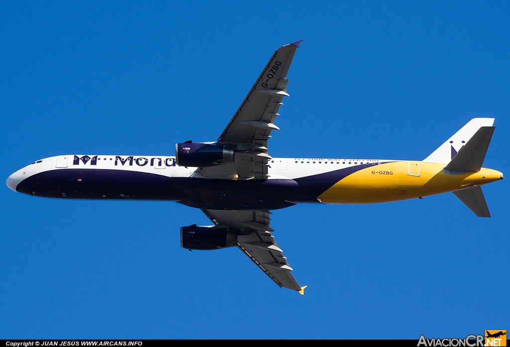 G-OZBG - Airbus A321-231 - Monarch Airlines