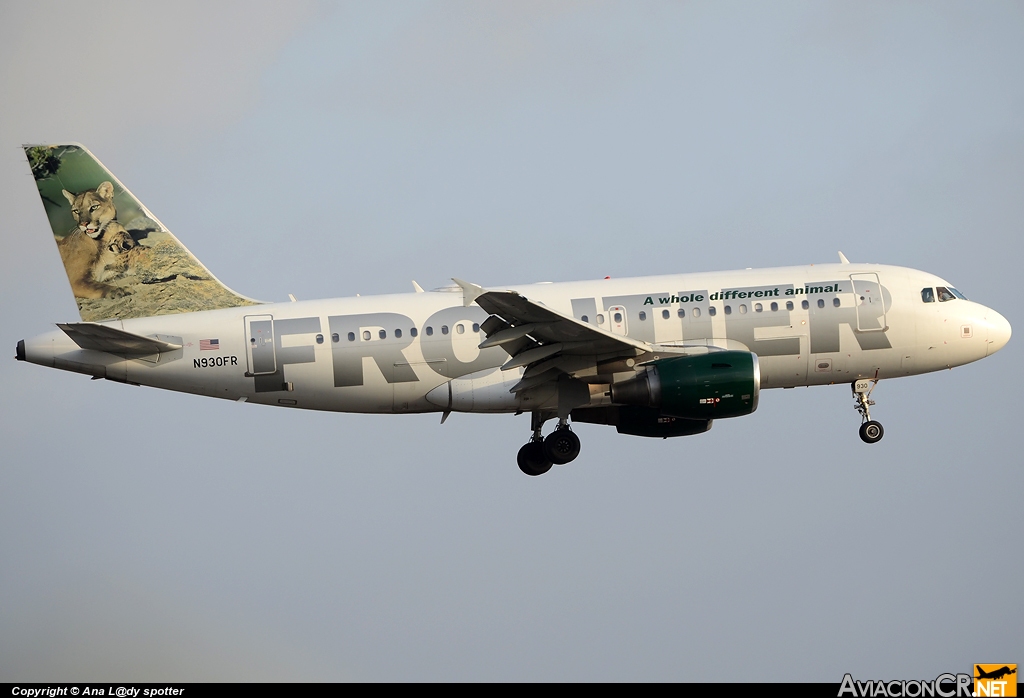 N930FR - Airbus A319-111 - Frontier Airlines