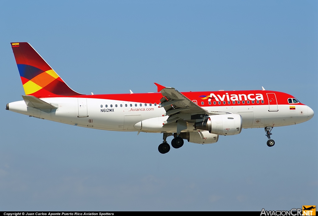 N612MX - Airbus A319-112 - Avianca Colombia