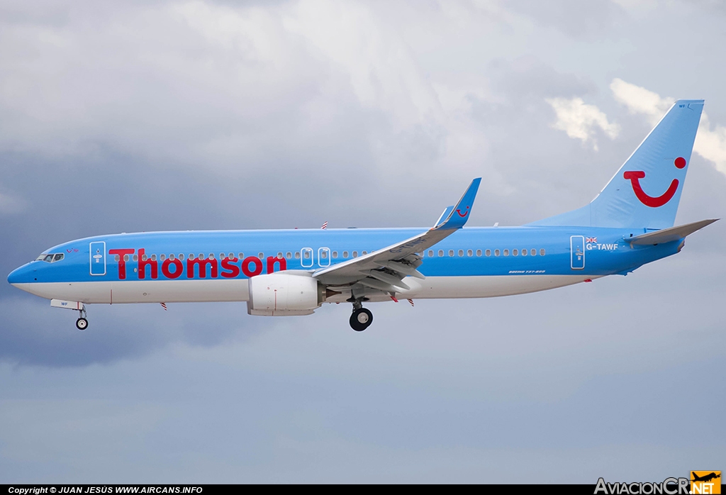 G-TAWF - Boeing 737-8K5 - Thomson Airways