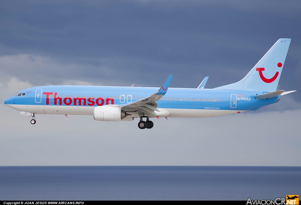 G-FDZZ - Boeing 737-8K5 - Thomson Airways
