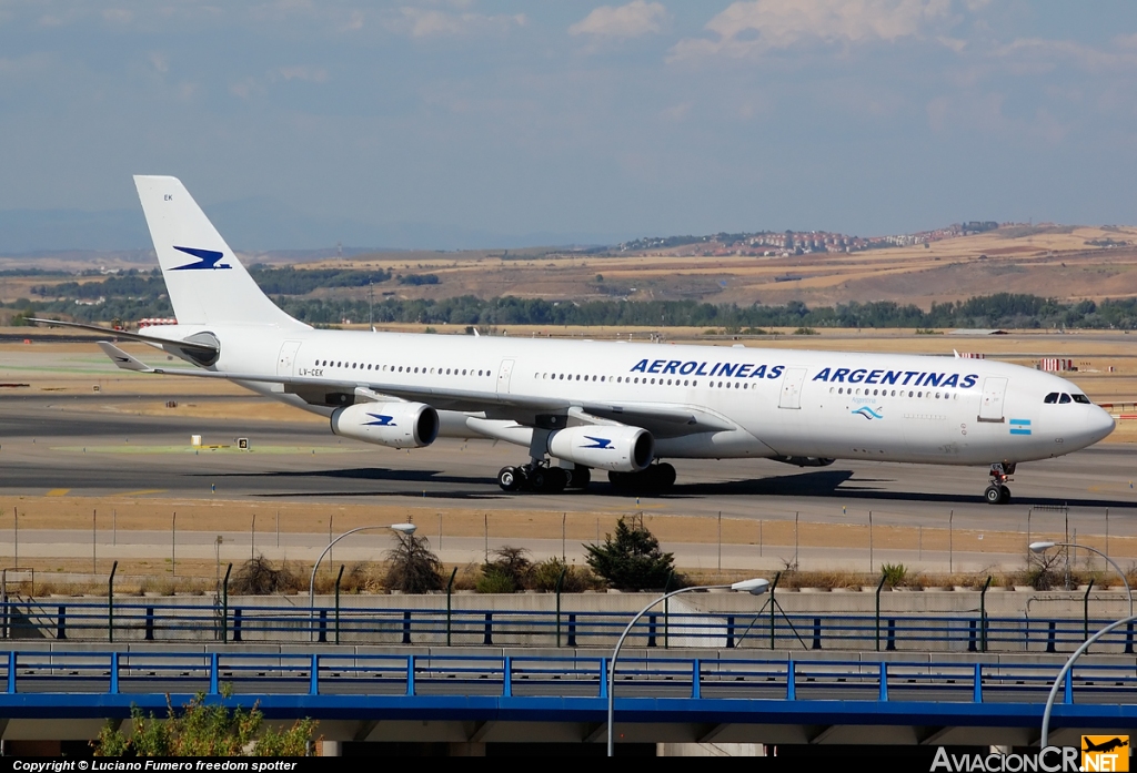 LV-CEK - Airbus A340-312 - Aerolineas Argentinas