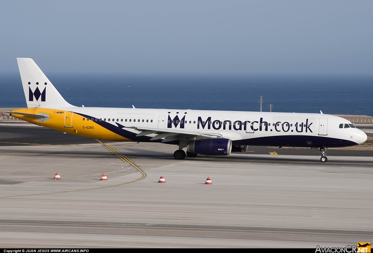 G-OZBS - Airbus A321-231 - Monarch Airlines