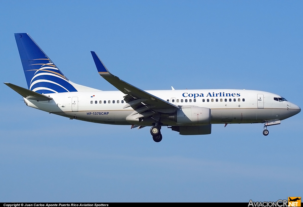 HP-1378CMP - Boeing 737-7V3 - Copa Airlines