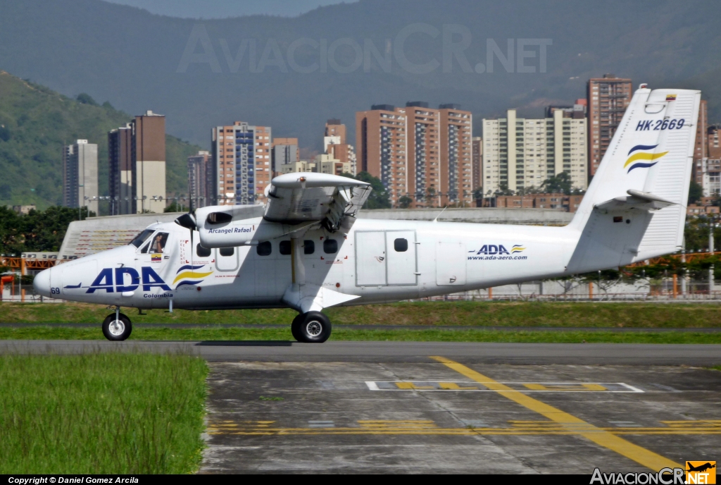 HK-2669 - De Havilland Canada DHC-6-300 Twin Otter - Aerolínea de Antioquia - ADA