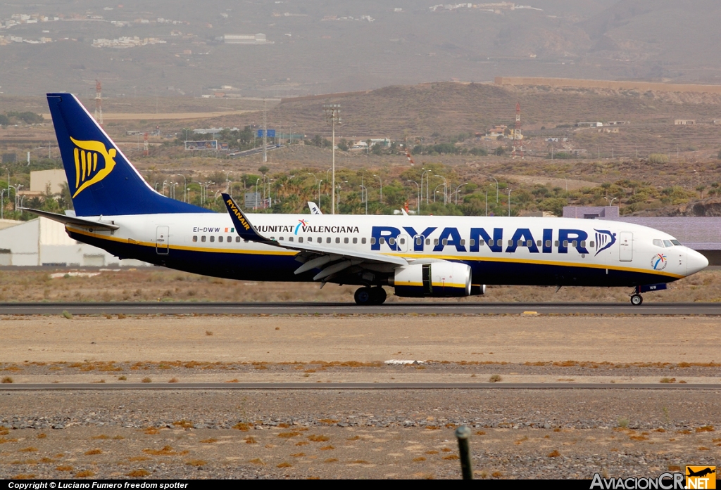 EI-DWW - Boeing 737-8AS - Ryanair