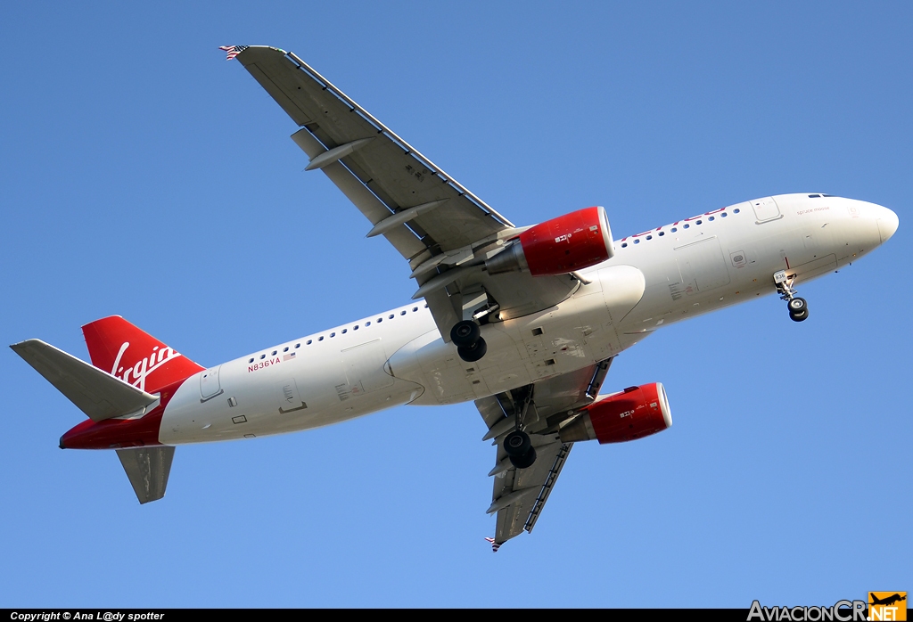 N836VA - Airbus A320-214 - Virgin America