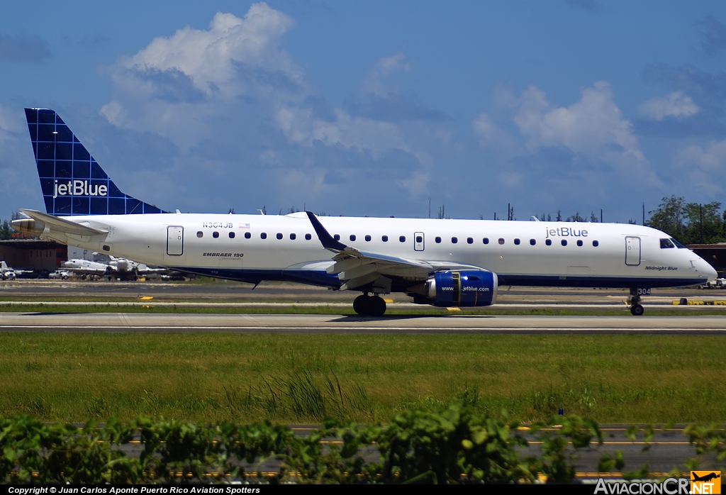N304JB - Embraer 190-100IGW - Jet Blue