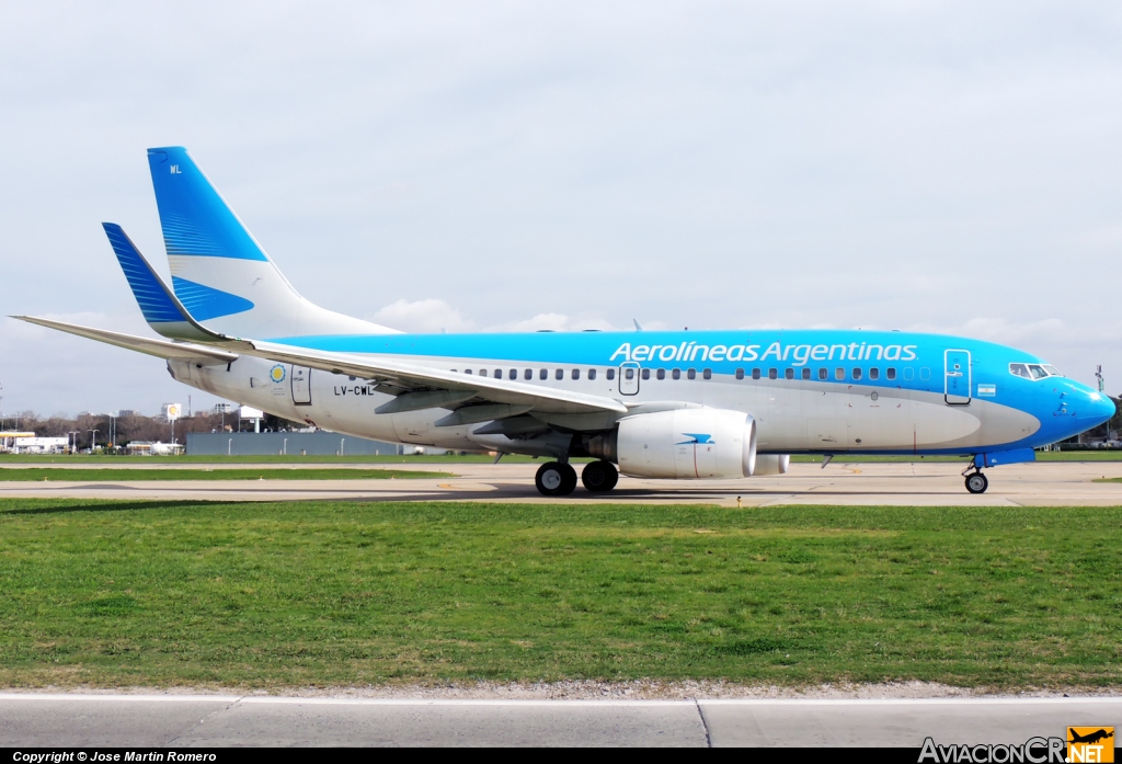 LV-CWL - Boeing 737-7Q8 - Aerolineas Argentinas