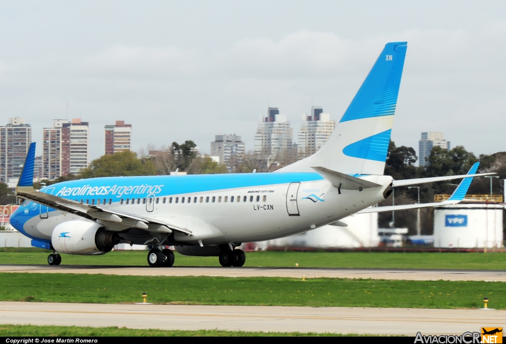 LV-CXN - Boeing 737-7Q8 - Aerolineas Argentinas