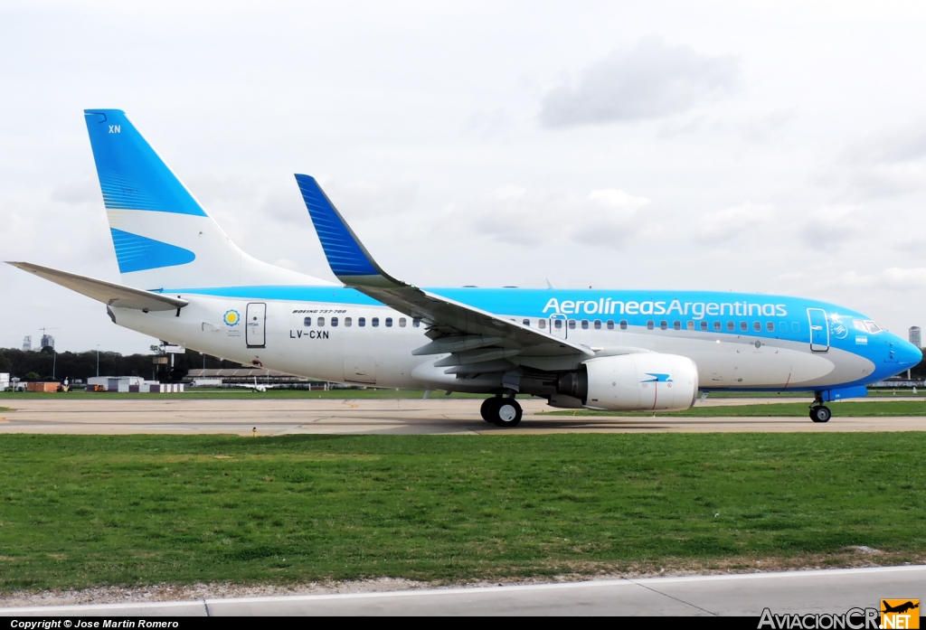 LV-CXN - Boeing 737-7Q8 - Aerolineas Argentinas