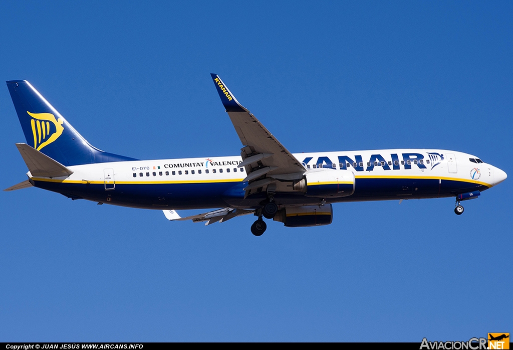 EI-DYO - Boeing 737-8AS - Ryanair