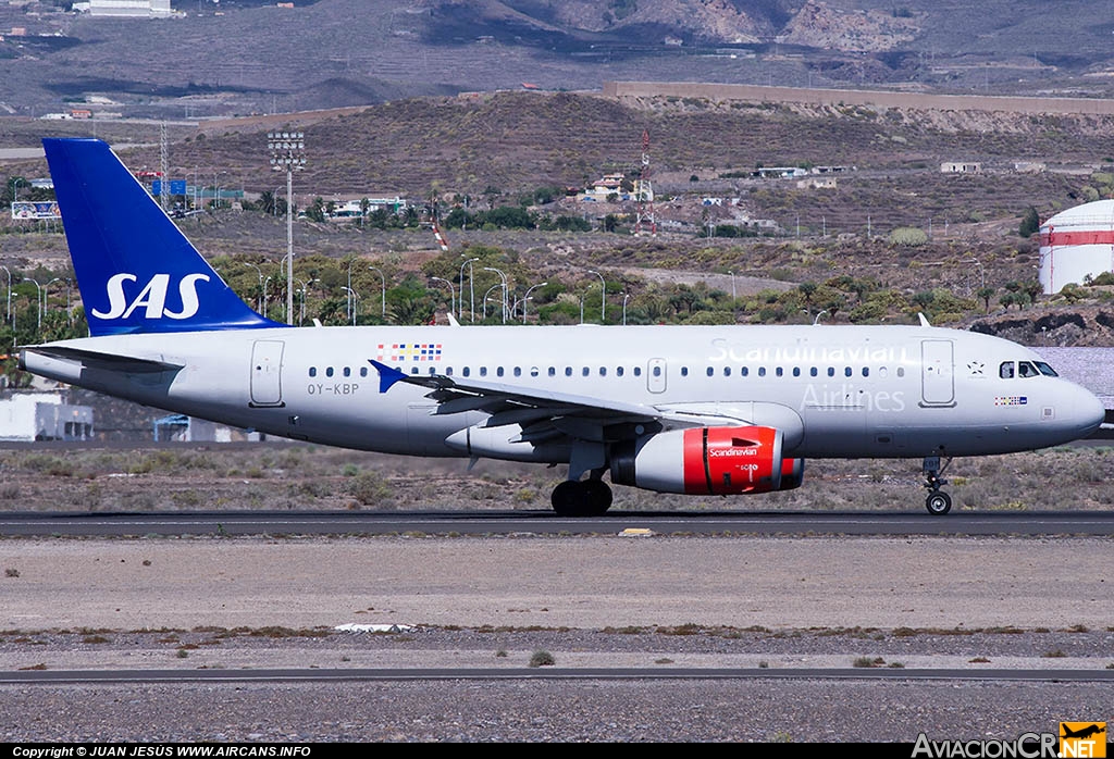 OY-KBP - Airbus A319-132 - Scandinavian Airlines - SAS