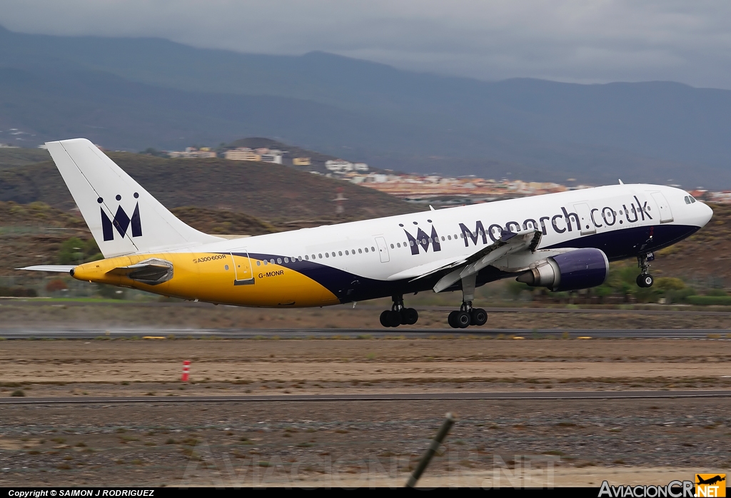 G-MONR - Airbus A300B4-605R - Monarch Airlines