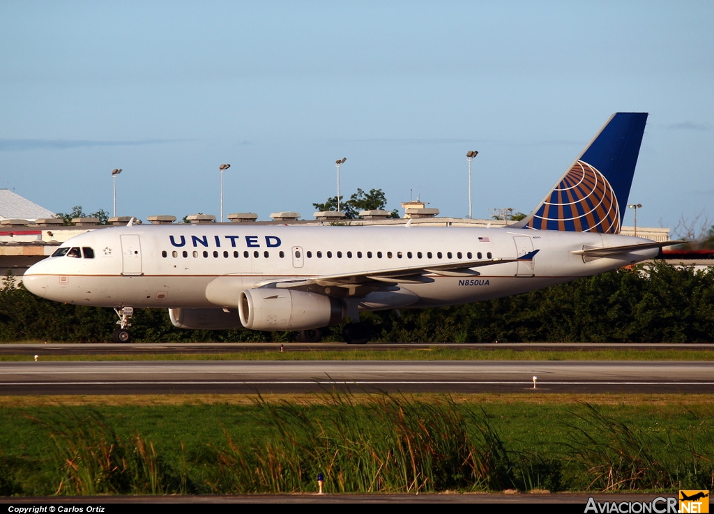 N850UA - Airbus A319-131 - United Airlines