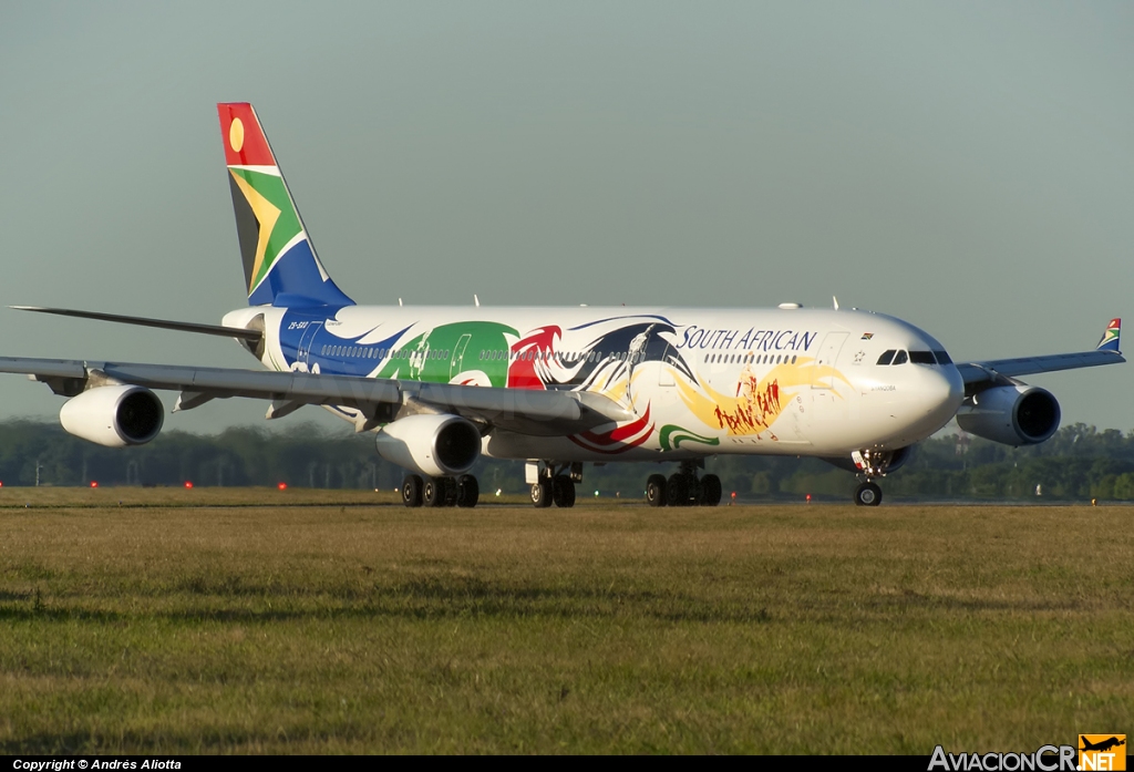 ZS-SXD - Airbus A340-313X - South African Airlines