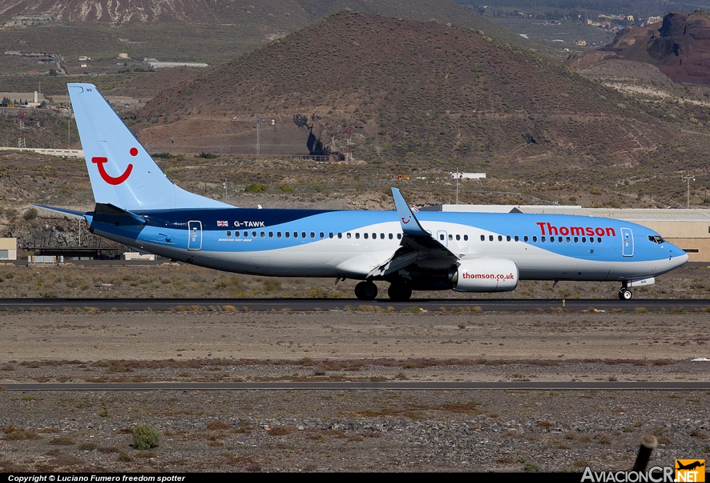 G-TAWK - Boeing 737-8K5 - Thomson Airways