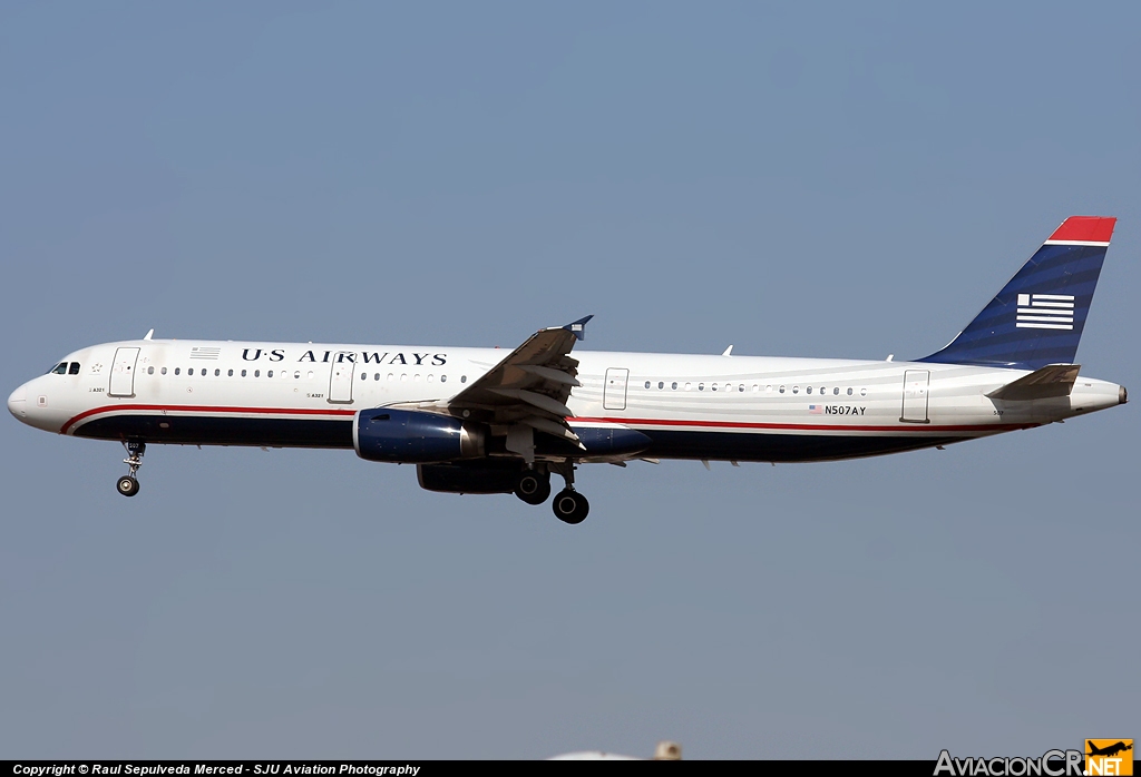 N507AY - Airbus A321-231 - US Airways