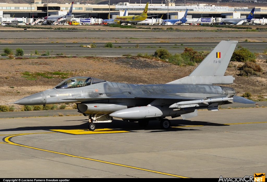FA-91 - General Dynamics F-16AM Fighting Falcon - Bélgica - Fuerza Aérea
