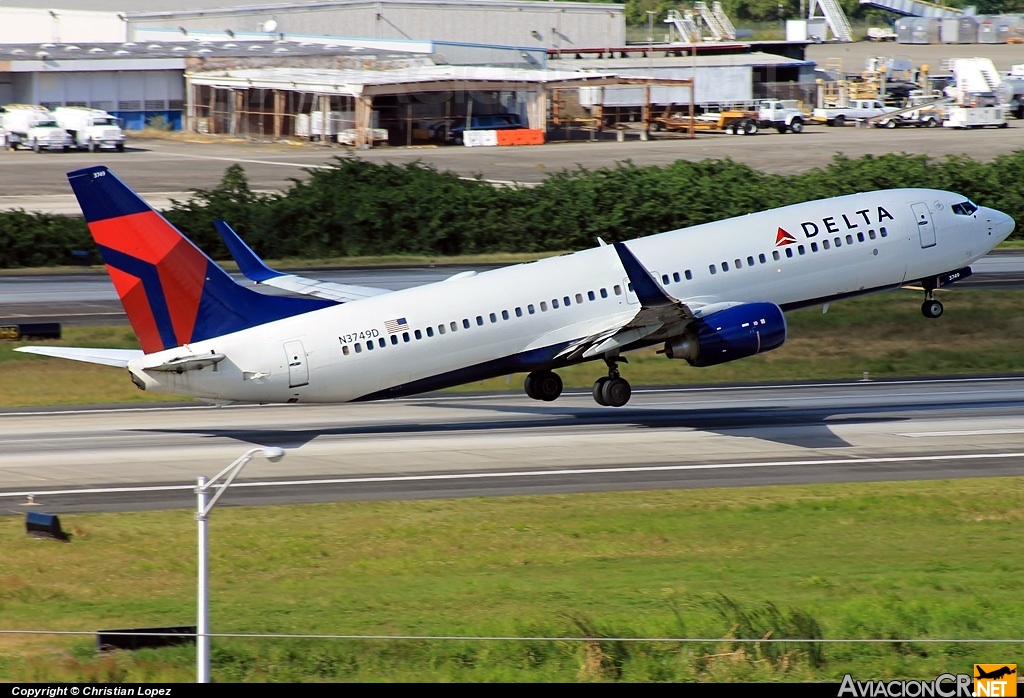 N3749D - Boeing 737-832 - Delta Air Lines
