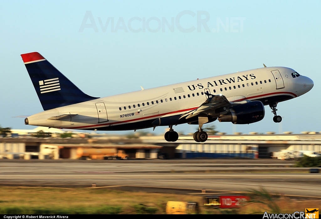 N740UW - Airbus A319-114 - US Airways