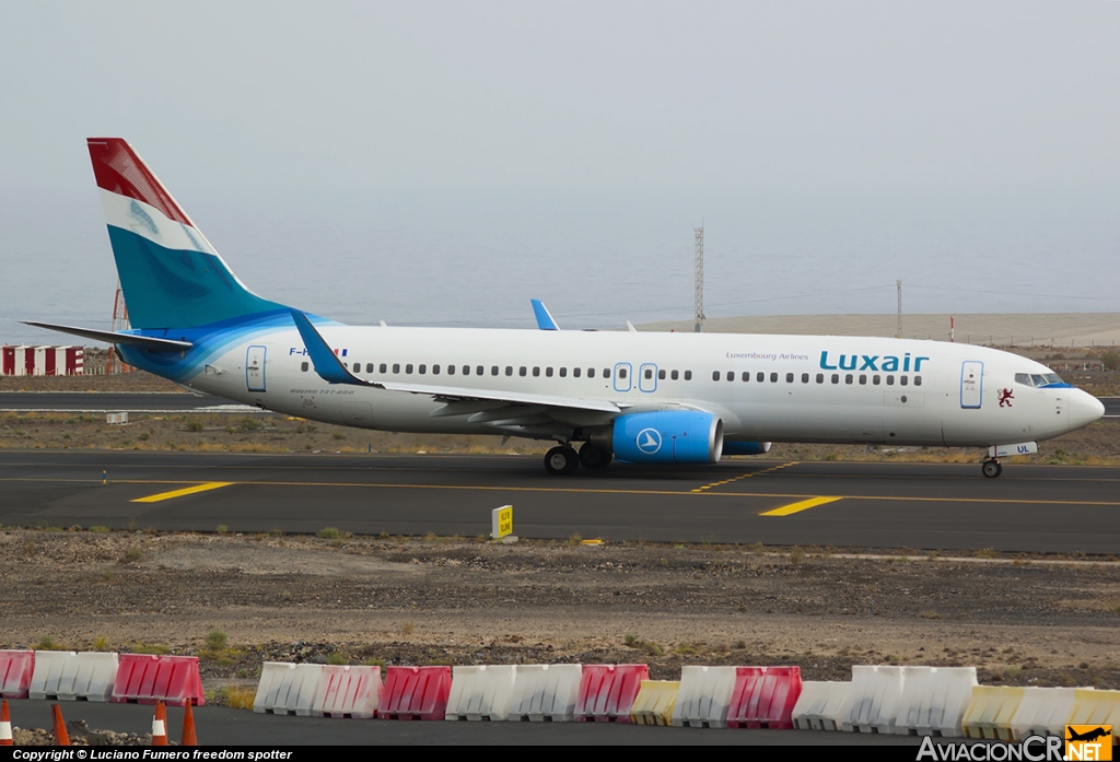 F-HJUL - Boeing 737-8Q8 - Luxair - Luxembourg Airlines