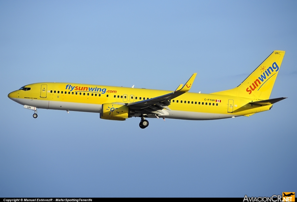 C-FYUH - Boeing 737-8K5 - Sunwing Airlines