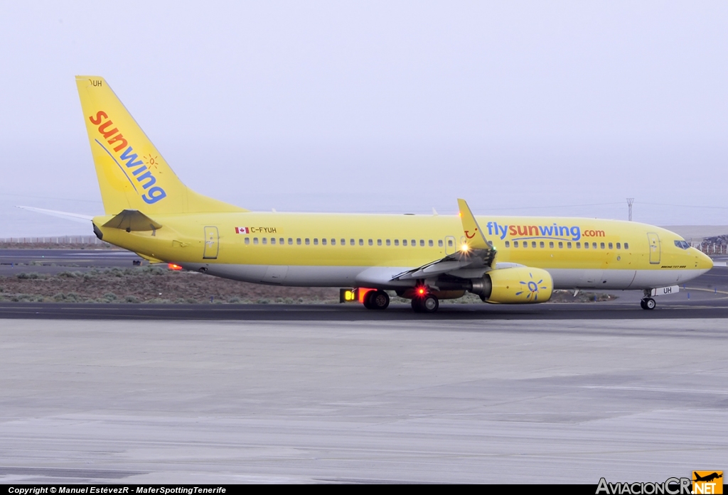 C-FYUH - Boeing 737-8K5 - Sunwing Airlines