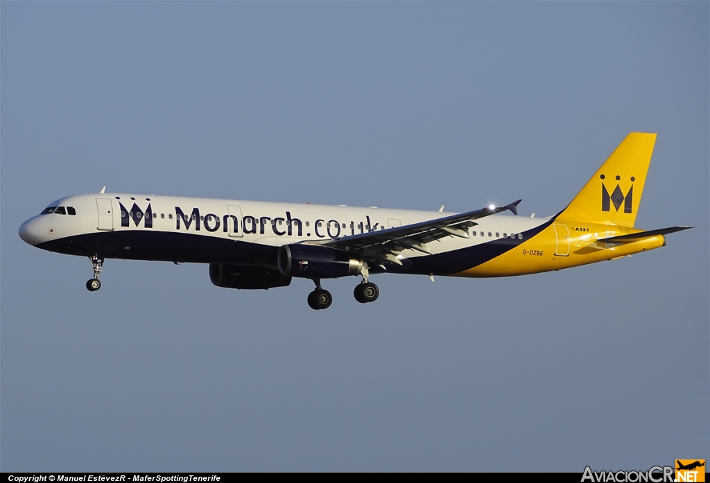 G-OZBE - Airbus A321-231 - Monarch Airlines
