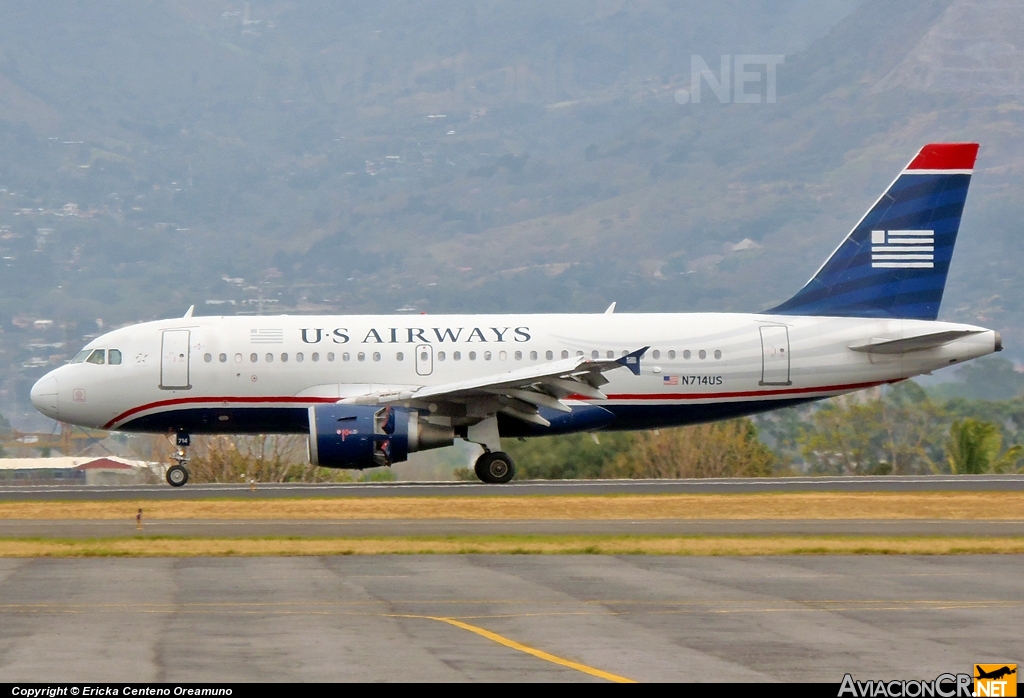 N714US - Airbus A319-100 - US Airways