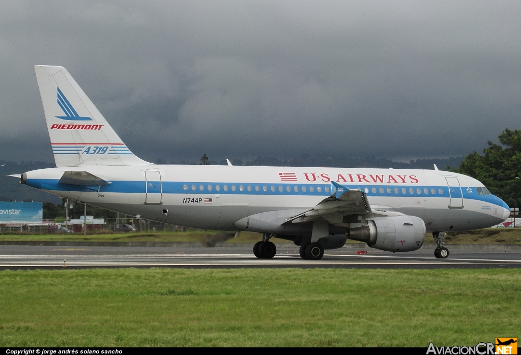 N744P - Airbus A319-112 - US Airways
