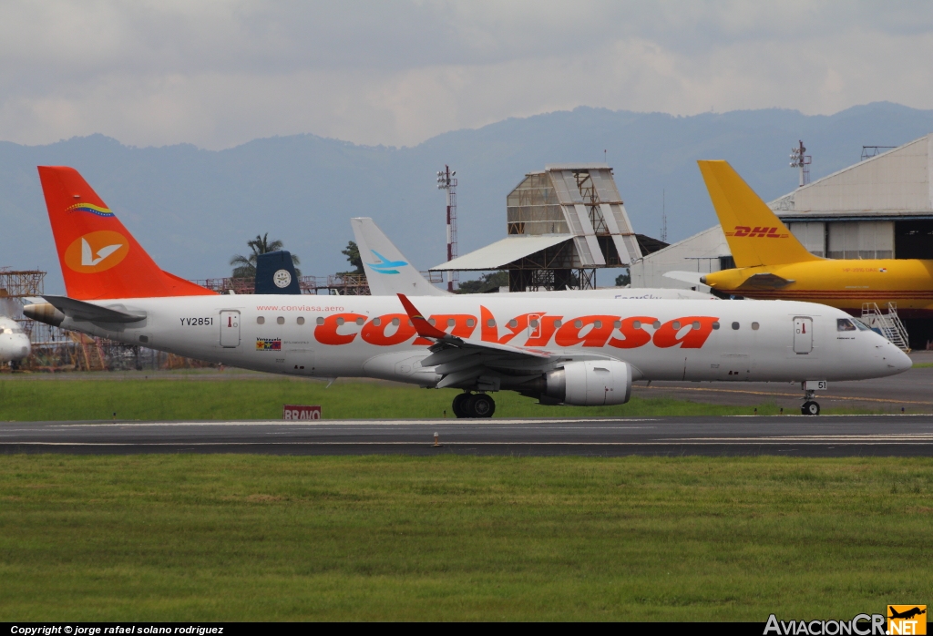 YV2851 - Embraer ERJ-190-100AR - Conviasa