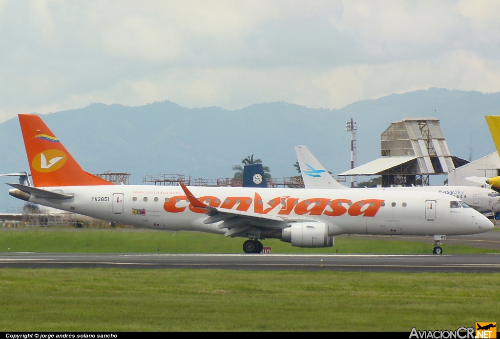 YV2851 -  Embraer 190-100STD - Conviasa