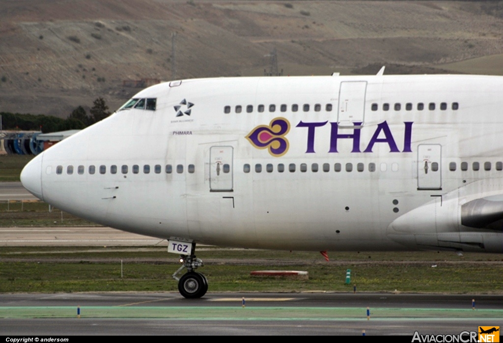 HS-TGZ - Boeing 747-4D7 - Thai Airways