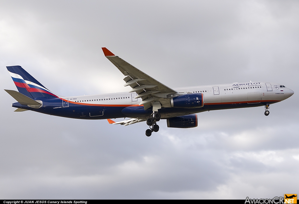 VQ-BQX - Airbus A330-343X - Aeroflot  - Russian Airlines