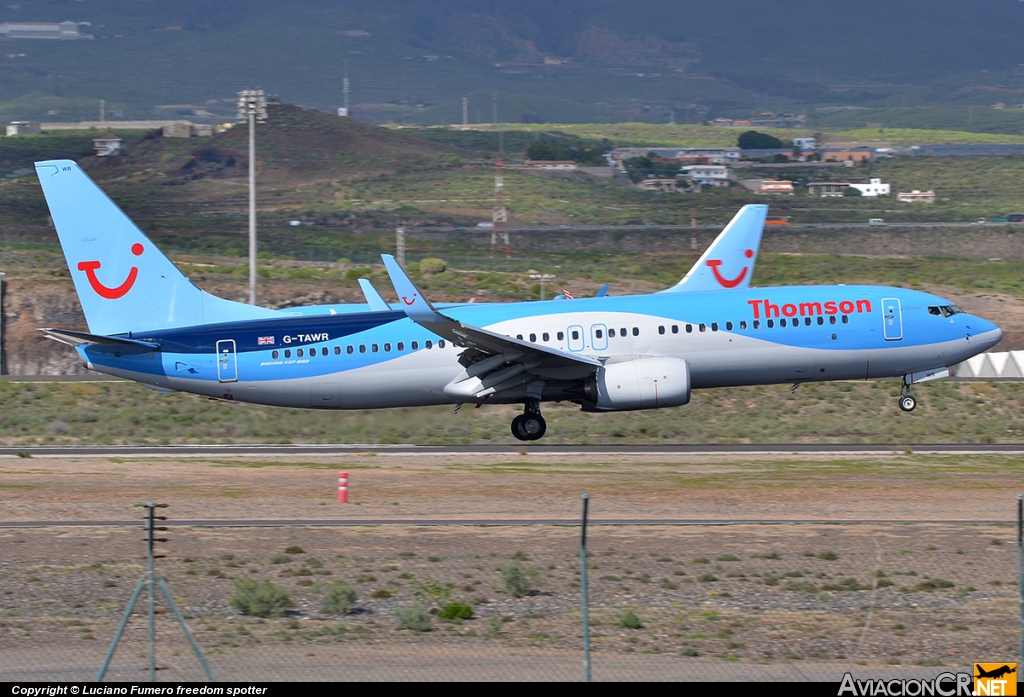 G-TAWR - Boeing 737-8K5 - Thomson Airways