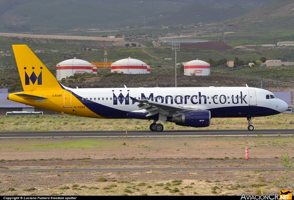 G-OZBK - Airbus A320-214 - Monarch Airlines
