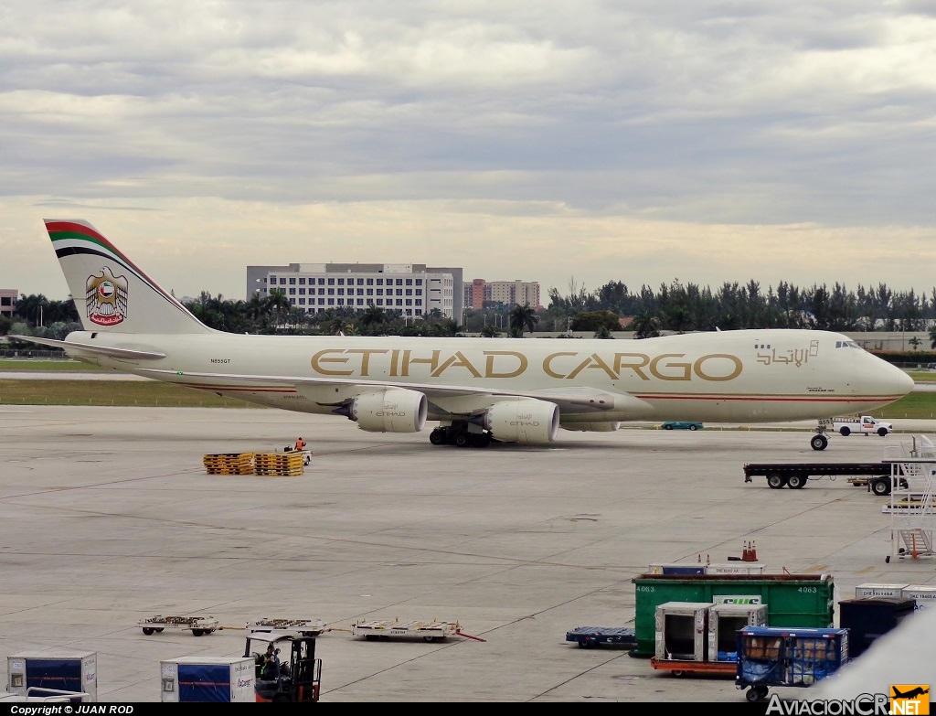 N855GT - Boeing 747-87UF - Etihad Cargo