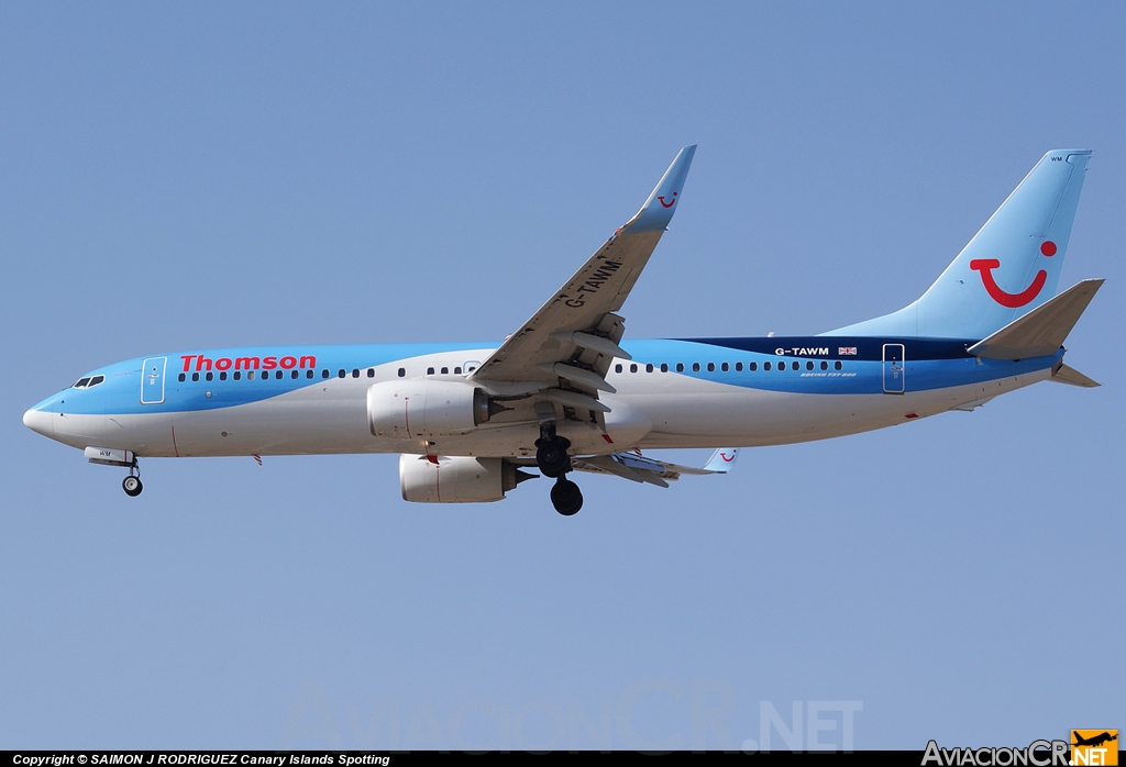 G-TAWM - Boeing 737-8K5 - Thomson Airways