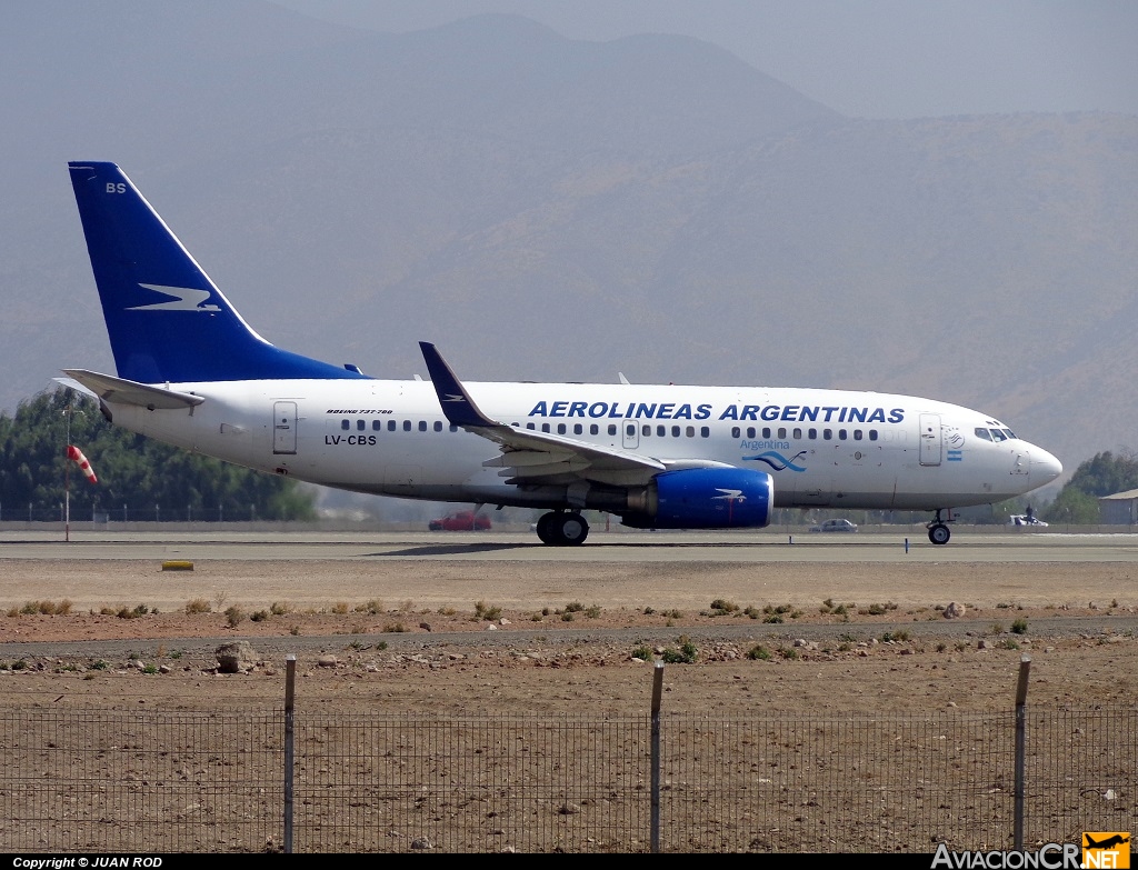 LV-CBS - Boeing 737-73V - Aerolineas Argentinas
