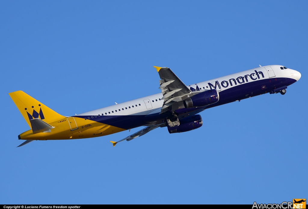 G-OZBL - Airbus 321-231 - Monarch Airlines