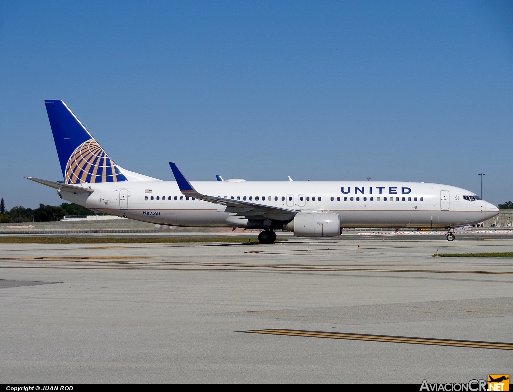 N87531 - Boeing 737-824 - United Airlines
