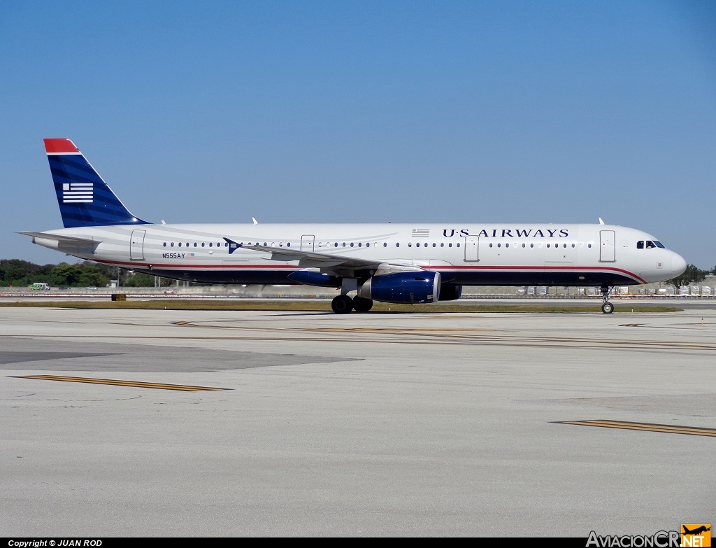 N555AY - Airbus A321-231 - US Airways