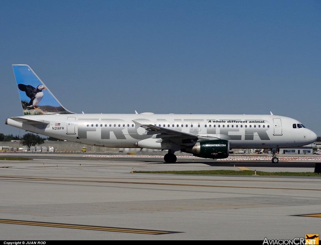 N218FR - Airbus A320-214 - Frontier Airlines